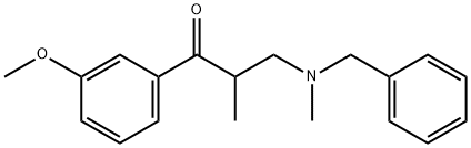 3-(Benzyl(Methyl)aMino)-1-(3-Methoxyphenyl)-2-Methylpropan-1-one Struktur