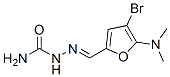 Hydrazinecarboxamide,  2-[[4-bromo-5-(dimethylamino)-2-furanyl]methylene]- Struktur