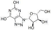 3-β-D-Ribofuranosyl-3H-1,2,3-triazolo[4,5-d]pyrimidine-5,7(4H,6H)-dione Struktur