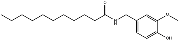 N-[(4-hydroxy-3-methoxy-phenyl)methyl]undecanamide Struktur