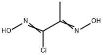 N-Hydroxy-2-(hydroxyimino)propanimidoyl chloride Struktur