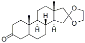 16,16-[Ethylenebis(oxy)]androstan-3-one Struktur