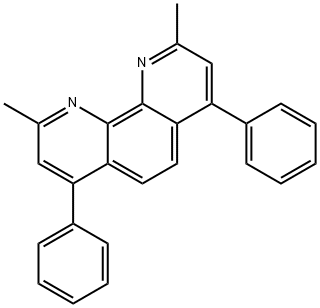 2,9-二甲基-4,7二苯基-1,10-菲啰啉 結(jié)構(gòu)式