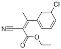 2-Butenoic acid, 3-(3-chlorophenyl)-2-cyano-, ethyl ester Struktur