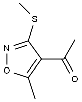 Ethanone, 1-[5-methyl-3-(methylthio)-4-isoxazolyl]- (9CI) Struktur