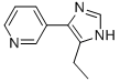 Pyridine,  3-(5-ethyl-1H-imidazol-4-yl)-  (9CI) Struktur