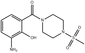 (3-aMino-2-hydroxyphenyl)(4-(Methylsulfonyl)piperazin-1-yl)Methanone Struktur