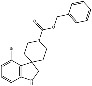 Benzyl 4-Bromospiro[Indoline-3,4'-Piperidine]-1'-Carboxylate Struktur