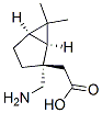 Bicyclo[3.1.0]hexane-2-acetic acid, 2-(aminomethyl)-6,6-dimethyl-, (1S,2S,5R)- (9CI) Struktur