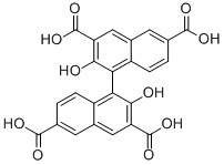 1,1'-BIS(2-HYDROXY-3,6-NAPHTHALENEDICARBOXYLIC ACID) Struktur