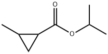 Cyclopropanecarboxylic acid, 2-methyl-, 1-methylethyl ester (9CI) Struktur