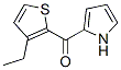 Methanone, (3-ethyl-2-thienyl)-1H-pyrrol-2-yl- (9CI) Struktur