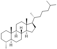 4ALPHA-METHYL-5ALPHA(H),14ALPHA(H),17ALPHA(H)-CHOLESTANE Struktur