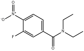 N,N-diethyl-3-fluoro-4-nitrobenzamide Struktur