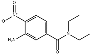 3-amino-N,N-diethyl-4-nitrobenzamide Struktur