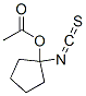 Cyclopentanol, 1-isothiocyanato-, acetate (ester) (9CI) Struktur