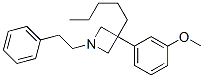 3-(m-Methoxyphenyl)-3-pentyl-1-phenethylazetidine Struktur