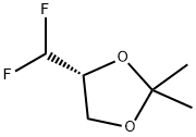 (4R)-4-(DIFLUOROMETHYL)-2,2-DIMETHYL-1,3-DIOXOLANE Struktur