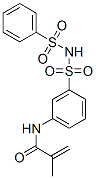 N-[3-[[(phenylsulphonyl)amino]sulphonyl]phenyl]methacrylamide Struktur