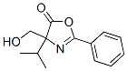 5(4H)-Oxazolone,  4-(hydroxymethyl)-4-(1-methylethyl)-2-phenyl- Struktur