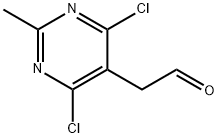 2-(4,6-Dichloro-2-methylpyrimidin-5-yl)-acetaldehyde Struktur