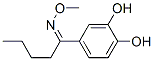 1-Pentanone, 1-(3,4-dihydroxyphenyl)-, O-methyloxime (9CI) Struktur