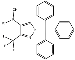 [3-(TRIFLUOROMETHYL)-1-TRITYL-1H-PYRAZOL-4-YL]BORONIC ACID Struktur