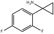 Cyclopropanamine, 1-(2,4-difluorophenyl)- Struktur