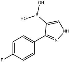 [3-(4-FLUOROPHENYL)-1H-PYRAZOL-4-YL]BORONIC ACID Struktur