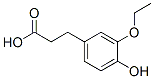 Benzenepropanoic acid, 3-ethoxy-4-hydroxy- (9CI) Struktur