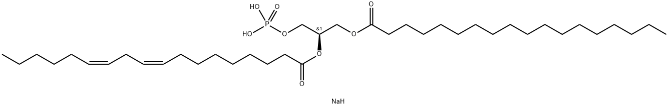 1-STERAOYL-2-LINOLEOYL-SN-GLYCERO-3-PHOSPHATE (MONOSODIUM SALT) Struktur