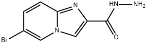 IMidazo[1,2-a]pyridine-2-carboxylic acid, 6-broMo-, hydrazide Struktur