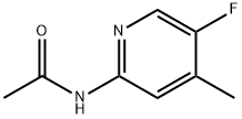 2-ACETAMIDO-5-FLUORO-4-PICOLINE Struktur