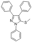 5-METHYLTHIO-1,3,4-TRIPHENYL-1H-PYRAZOLE Struktur