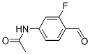 Acetamide,  N-(3-fluoro-4-formylphenyl)- Struktur