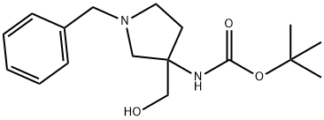 1-芐基3-羥甲基-3-BOC-氨基吡咯烷, 475469-14-8, 結(jié)構(gòu)式