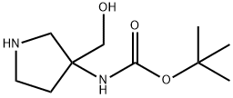 (3-HYDROXYMETHYL-PYRROLIDIN-3-YL)-CARBAMIC ACID TERT-BUTYL ESTER Struktur