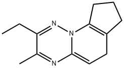 Cyclopenta[5,6]pyrido[1,2-b][1,2,4]triazine, 2-ethyl-6,7,8,9-tetrahydro-3-methyl- (9CI) Struktur