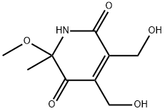 2,5-Pyridinedione, 1,6-dihydro-3,4-bis(hydroxymethyl)-6-methoxy-6-methyl- (9CI) Struktur