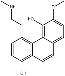 6-Methoxy-4-[2-(methylamino)ethyl]-1,5-phenanthrenediol Struktur