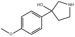 3-(4-METHOXYPHENYL)-3-PYRROLIDINOL Struktur