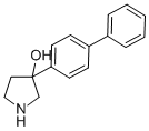 3-[1,1'-BIPHENYL]-4-YL-3-PYRROLIDINOL Struktur