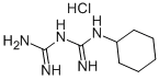 1-cyclohexylbiguanide monohydrochloride  Struktur