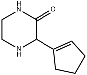 Piperazinone, 3-(1-cyclopenten-1-yl)- (9CI) Struktur