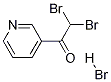 3-(Dibromoacetyl)pyridine hydrobromide Struktur