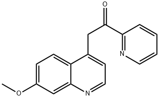 Ethanone, 2-(7-Methoxy-4-quinolinyl)-1-(2-pyridinyl)- Struktur