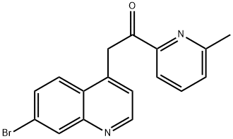 Ethanone, 2-(7-broMo-4-quinolinyl)-1-(6-Methyl-2-pyridinyl)- Struktur