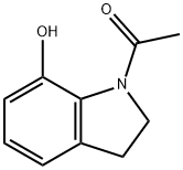 1H-Indol-7-ol,1-acetyl-2,3-dihydro-(9CI) Struktur