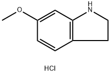 6-METHOXY-2,3-DIHYDRO-1H-INDOLE HYDROCHLORIDE Struktur