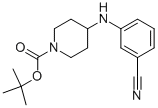 1-BOC-4-[(3-CYANOPHENYL)AMINO]-PIPERIDINE Struktur